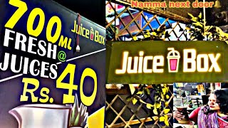 JuiceBox🥤700ml jus for Rs40 juices food vlog chennai juicebox foodblogger nammanextdoor🤍 [upl. by Naus]