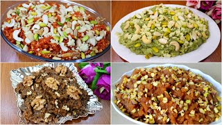 Top 4 Halwa Recipes For Winters  Gajar Ka Halwa  Lauki Ka Halwa  Badam Ka Halwa  Akhroti Halwa [upl. by Cassady]