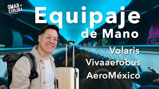 Equipaje de mano permitido para viajar en avión este 2023 Volaris Aeromexico y VivaAerobus [upl. by Neelya]