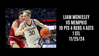 Liam McNeeley vs Memphis 10 PTS 4 REBS 4 ASTS 1 STL 112524 [upl. by Angi]