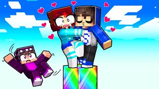 MINECRAFT Encerrada en Un BLOQUE OP con Mi FAN LOCO 😨💥 [upl. by Pedro]