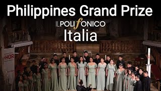 Los Cantantes de Manila Choir Philippines Grand Prize in Italy Awarding Pa Kin Kin Elijah [upl. by Ttergram]