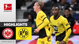 TripleComeback From BVB  Frankfurt  Dortmund 33  Highlights  Matchday 9 – Bundesliga 202324 [upl. by Lelah364]