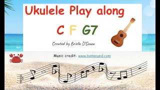 Ukulele Play Along C F G7 [upl. by Flight579]