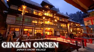 Visiting Japan’s Winter Village  Ginzan Onsen [upl. by Mckenna]