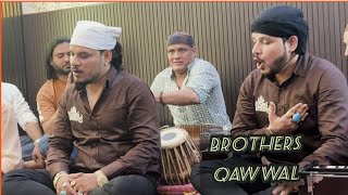 Amazing dholak at nizamuddin dargah with Nizami brothers qawwali liveperformance music [upl. by Ahsiugal51]