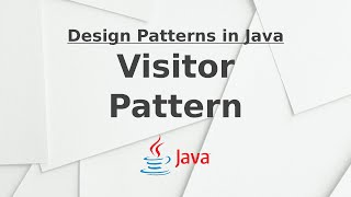 Visitor Pattern  Design Patterns in Java [upl. by Kjersti784]