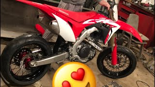 2018 CRF450R SUPERMOTO [upl. by Nepil]