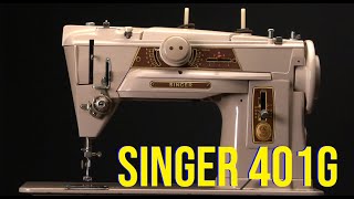 Singer 401g naaimachine introductie – Dutch Nederlands [upl. by Tine334]