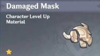 FAST HOW TO FARM DAMAGED MASK Genshin Impact [upl. by Sidoon]