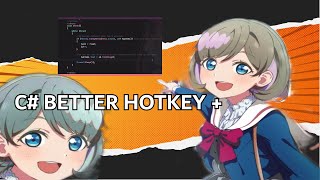 C WINFORM  CONSOLE  BETTER HOTKEY TUTORIAL PressDownUp [upl. by Cristabel]