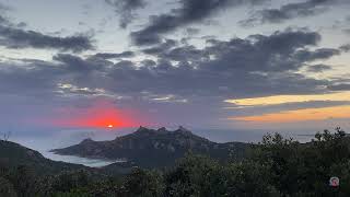 Coucher de soleil sur le lion de Roccapina a Sartene en Corse du Sud [upl. by Shelby974]