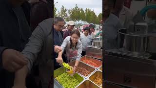 🥰 Satisfying with street food 🥳 streetfood satisfying satisfyingvideo [upl. by Anialram206]