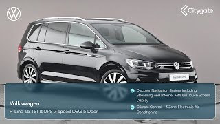 Volkswagen Touran  RLine 15 TSI 150PS 7speed DSG 5 Door  West London Volkswagen [upl. by Siurtemed639]