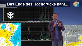 Ende des Hochdrucks naht in gut einer Woche Update Großwetterlage mit SchneeEnsembles Frühwinter [upl. by Adnocahs]