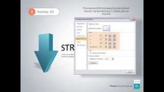 TIP 01 Strzalka 3D  tutorial  slajd prezentacja Power Point [upl. by Anirec]