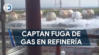 Fuga de gas provoca movilización en la refinería de Pemex en Cadereyta NL [upl. by Nehte]