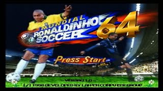 Mundial Ronaldinho Soccer 64 Nintendo 64 Gameplay [upl. by Willner]