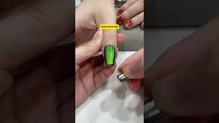 How to make a heart on cat eye gel nails nailart nailtutorial beauty [upl. by Hendrik]