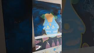 painting acrylicpainting art artist wip overpaint recycle new starting beginning shorts [upl. by Sikata558]