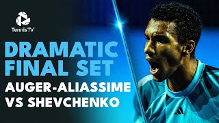 DRAMATIC Final Set In Felix AugerAliassime vs Alexander Shevchenko 🥵  Basel 2023 Highlights [upl. by Heddi]