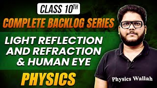 Class 10 Physics LIGHT REFLECTION AND REFRACTION amp HUMAN EYE  Backlog Series [upl. by Atilek]