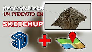 Cómo geolocalizar un modelo se Sketchup  Tutorial topografía en Sketchup [upl. by Ebeohp]