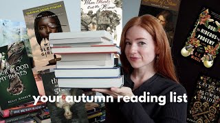 20 books 🕯️ an updated autumn book list 🍂 creepy forests sentient houses vampires dark academia [upl. by Dawkins951]