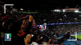 We CELEBRATED Lionel Messis First Goal for PSG Surrounded by the WILD Ultras  Fan Video FULL HD [upl. by Sharpe319]