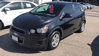 Black 2015 Chevrolet Sonic LS Review Oshawa ON  Roy Nichols Motors Ltd [upl. by Nnasor]