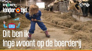 🐄🐮 Inge woont op de boerderij  Dit ben ik  Kindertijd KRONCRV [upl. by Ecydnac]