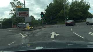 Hanford Roundabout from Queensway S A500 3rd Exit to Newcastle Under Lyme Driving Test Route Help [upl. by Agripina]