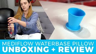 Mediflow Waterbase Pillow Unboxing  Demo  Review A Pillow Designed to Reduce Cervical Neck Pain [upl. by Gannie]