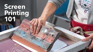 The Basics of Screen Printing  Screen Printing Tutorial [upl. by Fiedler]