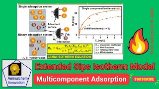 Extended Sips Isotherm Model for Multicomponent Adsorption [upl. by Annaej65]