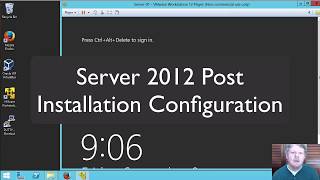 Post Installation Config Server 2012 [upl. by Blaise]