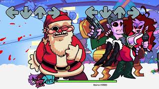 Santa Gets Shot  Friday Night Funkin Eggnog Erect Ending Cutscene [upl. by Rennat]