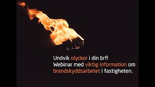 Systematiskt brandskyddsarbete i brfen [upl. by Adal]