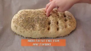 Comment faire une focaccia la fougasse italienne [upl. by Namreg]