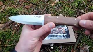 ⚫ Nóż myśliwski KAYOBA z krzesiwem bushcraft knife Cz 1 [upl. by Small414]