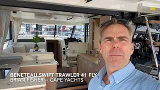 BENETEAU Swift Trawler 41 at the Miami Boat Show 2024 Available with Incentives trawlerlife [upl. by Grover866]