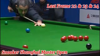 Snooker Shanghai Master Open Ronnie O’Sullivan VS Luca Brecel  Last Frame 22 amp 23 amp 24 [upl. by Gizela]