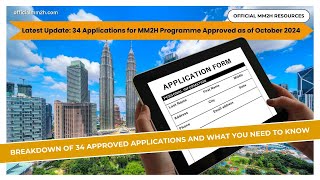 Latest Update 34 Applications for MM2H Programme Approved as of October 2024 [upl. by Ghiselin]