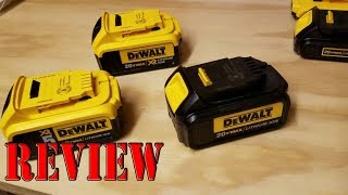 DEWALT DCB205 2 20V MAX XR Lithium Ion Battery Review [upl. by Yelyk]