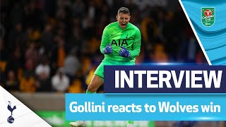 Our penalty hero  Gollinis postmatch interview  Wolves 22 Spurs 23 on penalties [upl. by Ellwood788]