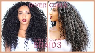 Curly Crochet Braidsknotless Watch me install wavy hair in 25 hours ll ft Trendy Tresses [upl. by Cahan]