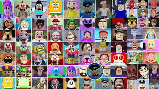 100 ROBLOX GAMES ESCAPE RUN TERRY PRISON BARRY POLICE GIRL SHARK ATTACK OBBY SPONGEBOY DAYCARE [upl. by Mercorr]