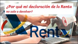 Declaración Renta 20232024¿Por qué no sale a devolver si tengo derecho a deducciones [upl. by Alyar]