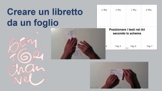 Come creare un libretto tascabile da un foglio A4 [upl. by Finzer]