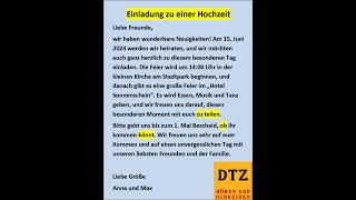 GAST DTZ B1 Briefe schreiben Prüfung B1 Neu 2024 dtz gastdtz gast briefschreiben Brief [upl. by Mathian]